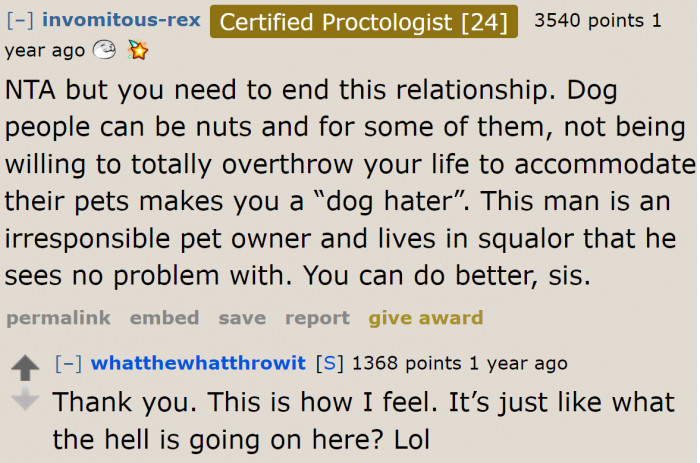 Other Redditors also believe that it's best to dump the boyfriend.