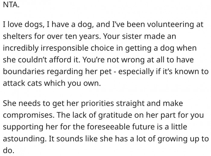 13. Her sister still has a lot of growing up to do.