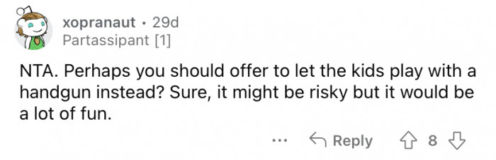 The sarcasm is real.