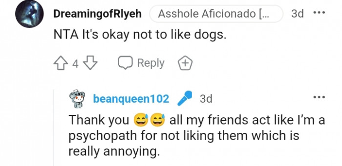 It is really okay not to like dogs