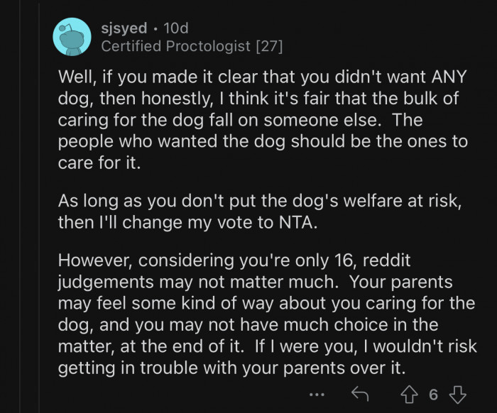 Op should not risk getting in trouble with her parents over it.