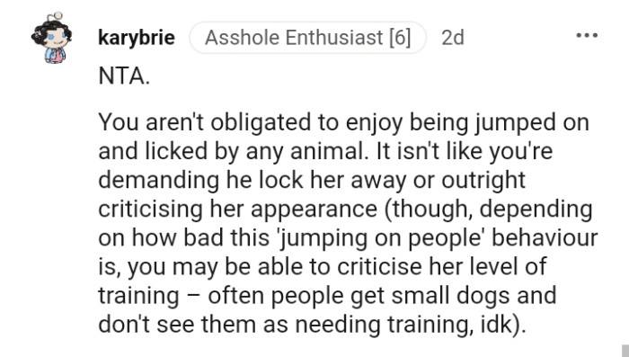 It's not as if you're demanding