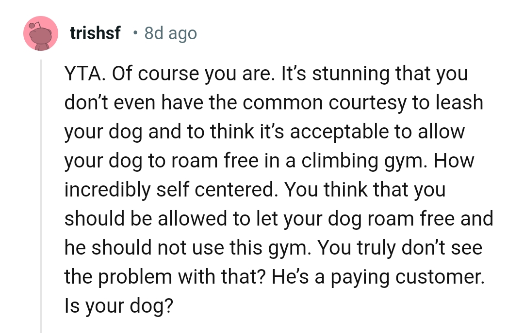 And the comments from other Redditors roll in