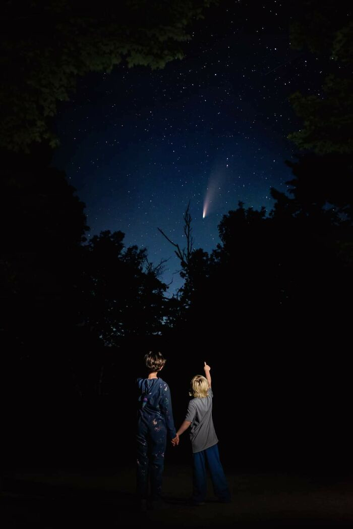 22. ITAP Of My Kiddos And The Comet