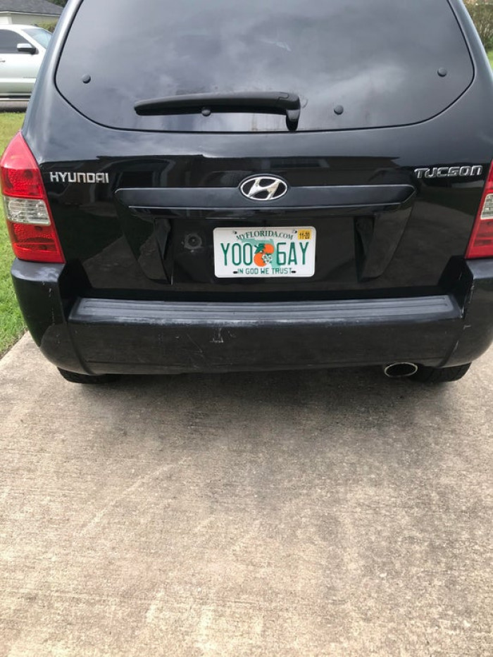 57. Wife got assigned a random tag at the dmv. Didn’t read it til she got home.