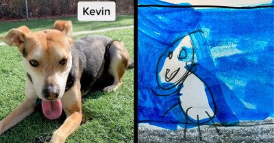 Dog Rescue in NC Asks 2nd Graders To Draw Shelter Dogs To Help Them Get Adopted, And The Drawings Are Absolutely Adorable