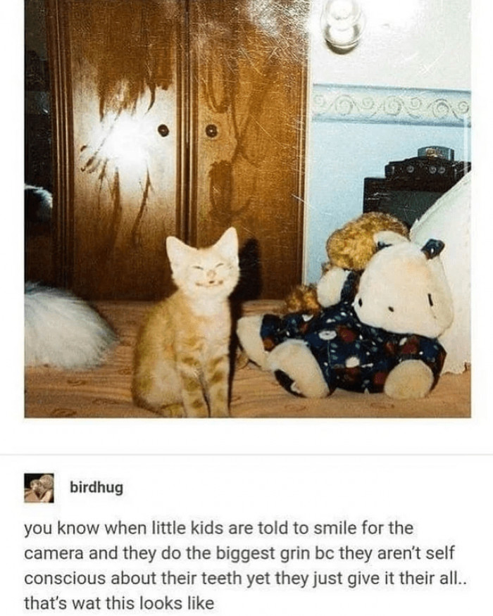 6. Smile like a little child...