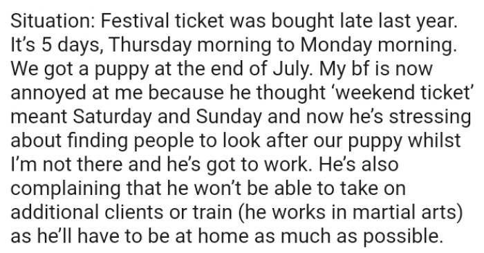 He won't be able to take on additional clients...