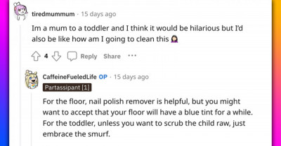 Parent Shares How Their Interesting Volcano Backyard Science Project Turned Their Puppy’s Paws All Blue