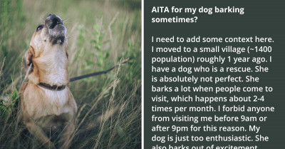 Redditor Wants To Know If It's Wrong For His Dog To Bark Sometimes, Gets Roasted For Even Asking