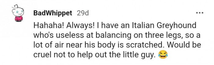 It certainly would be cruel not to help out