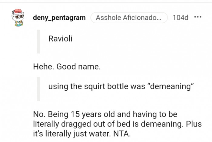 It's literally just water