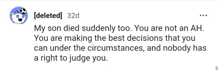 You are making the best decision that you can