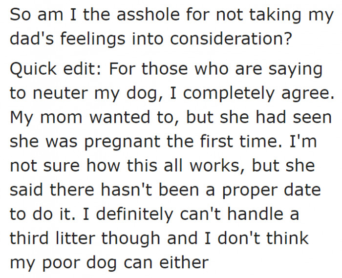 At least, now, the original poster (OP) realized what he needs to do.