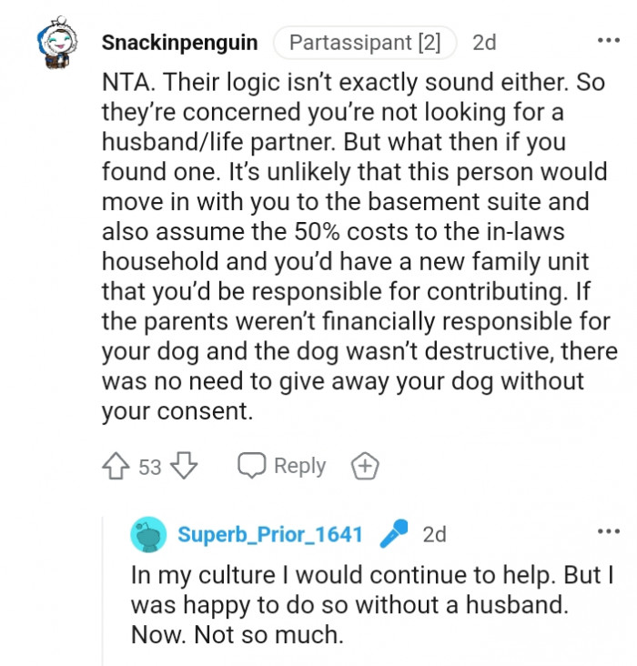 15. There was no need to give away your dog