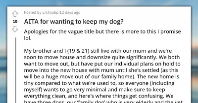 Young Woman's Family Is Moving To A Smaller Home And They Are Pushing Her Into Rehoming Her Dog, Claiming They’ve All Made Sacrifices