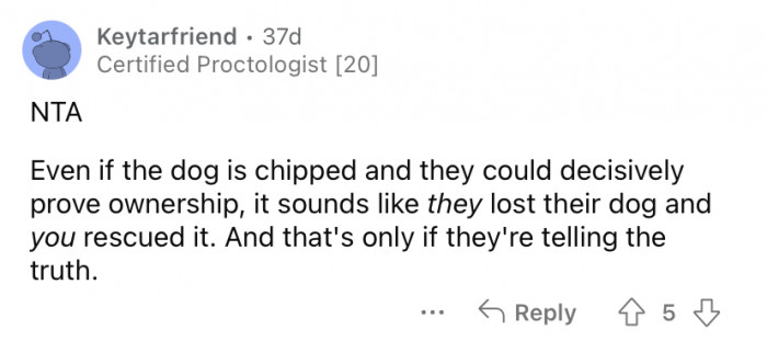 Even if it is theirs, they're the ones who lost it!