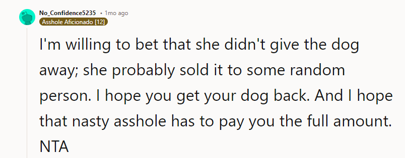 Who is buying a random shelter dog from someone? Humane societies can barely give dogs away; there are so many.