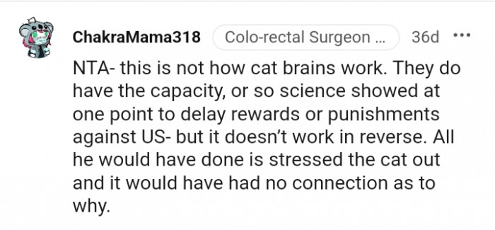 It would have had no connection as to why