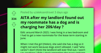 Redditor Allows Roommate With Dog In No-Pet Building, Now Gets Slammed With Fine