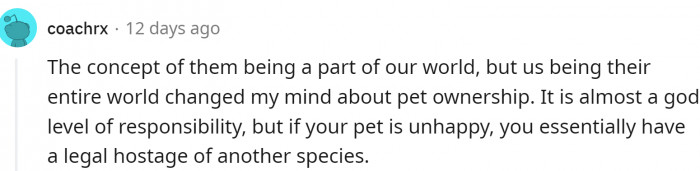 This is an interesting way of viewing our relationship: