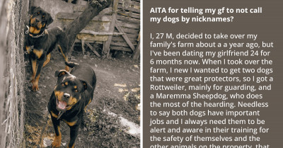 Man Who Views His Dogs Only As Workers Stops His Girlfriend From Giving Them Love And Affection