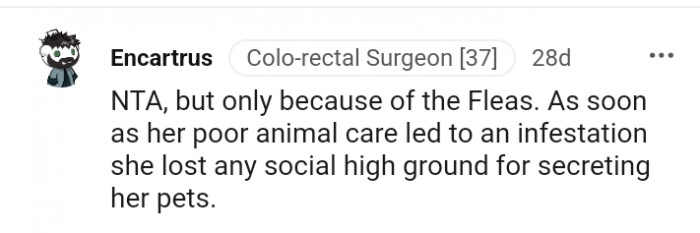 She lost any social high ground