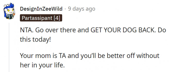 12. That's not how a loving mom acts