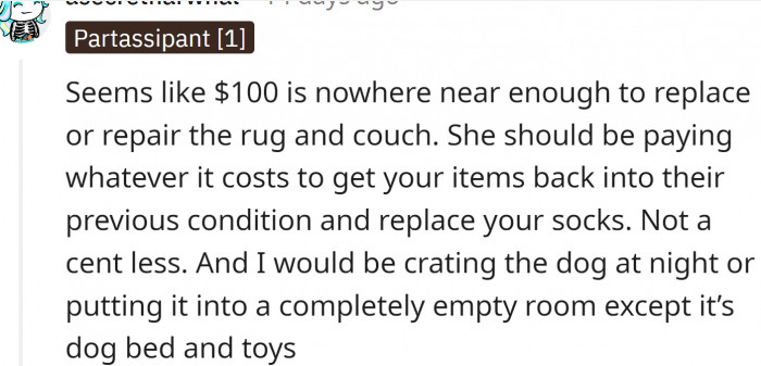 OP should also reconsider sleeping arrangements, maybe even crating the dog.