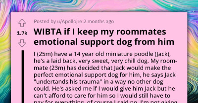 Man Forced To Hide His Dog From Roommate Who Declared It His Emotional Support Animal