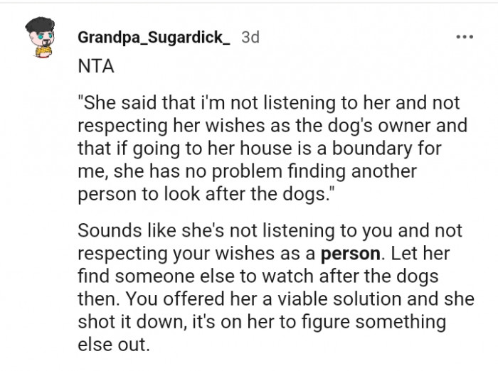 8. Sounds like she's not listening to you