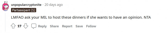 MIL doesn't get an opinion.