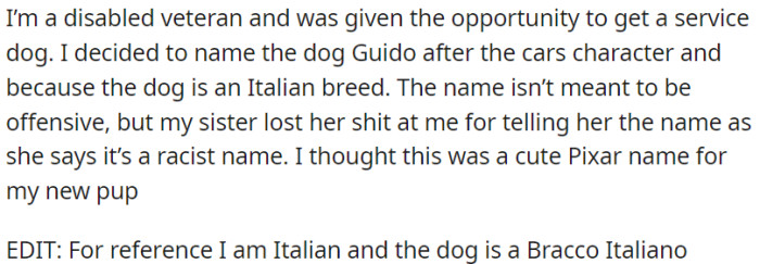 Guido is a real name