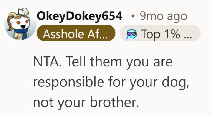 One depends on her for survival. The other just wanted her to fix his mess.