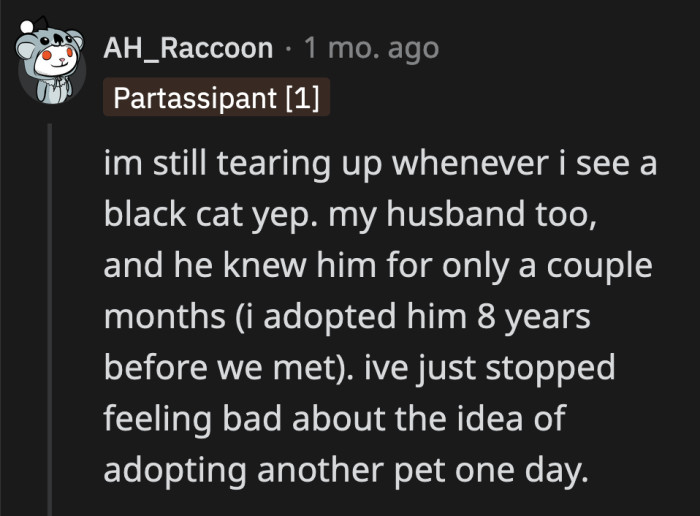Some pet owners who experienced the loss of a pet sympathized with OP's brother and shared stories of their own grief.