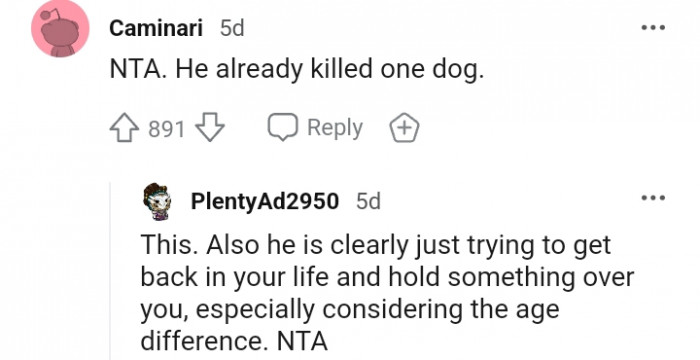 2. He's just trying to get back in your life