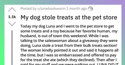 Redditors Narrate Stories Of Their Dogs Engaging In Super Cute Thefts While Shopping At Pet Stores