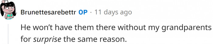 Well, he is not too thrilled also. And the reasons are the same