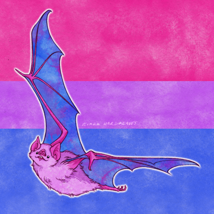 3. Vampire bat as Bisexual Pride