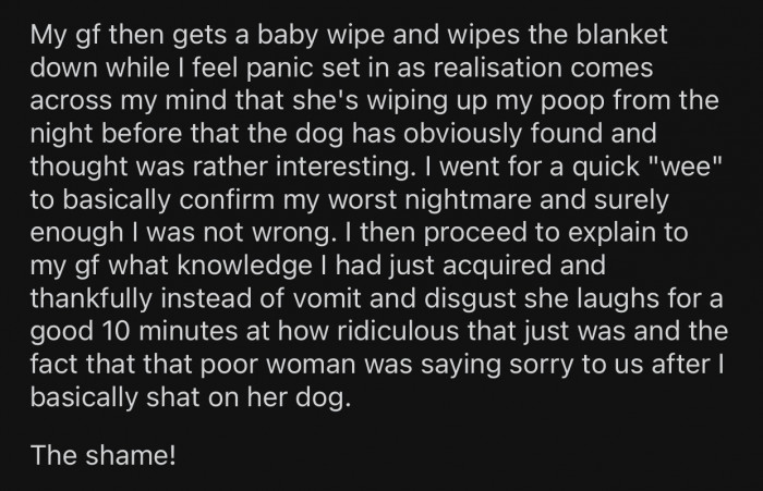 That poor woman had no idea it was all OP's fault.