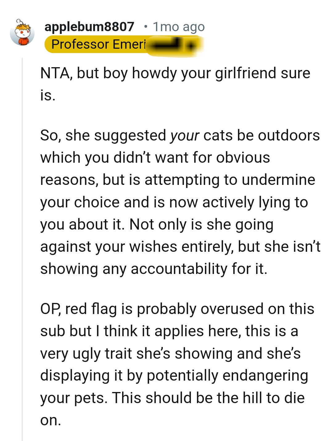 And the comments roll in...