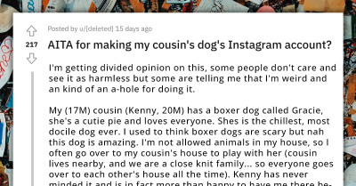 Man Decides To Open An Instagram Account For His Cousin's Dog Without His Consent, Faces The Consequences Later