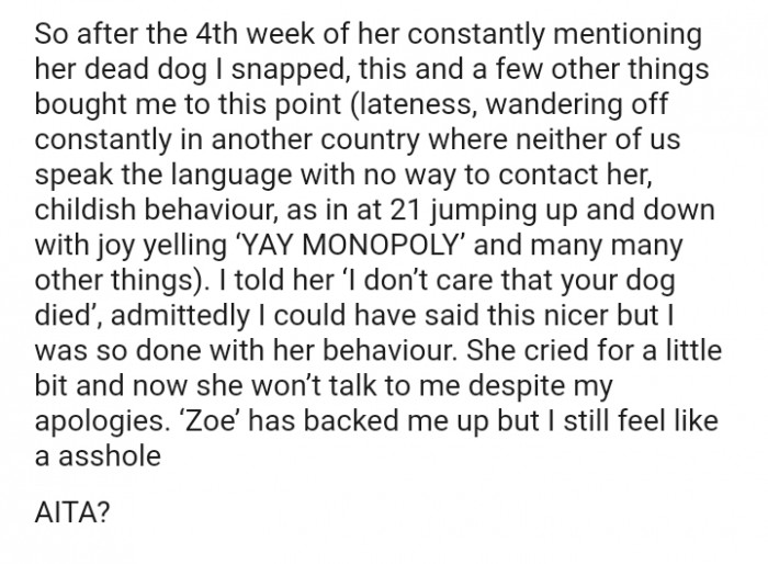 Mia wanders off constantly in another country where neither of them speaks the language