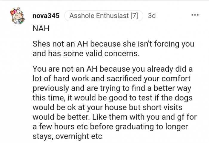 2. It would be good to test the dogs in your home