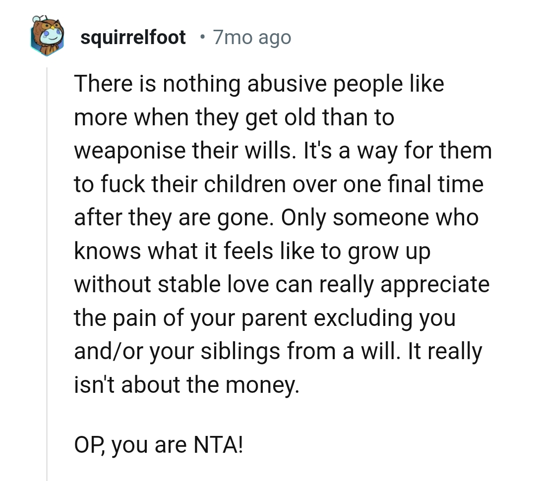 How it feels to grow up without stable love