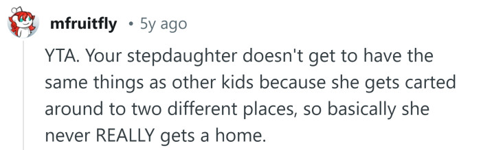 No wonder she's upset!