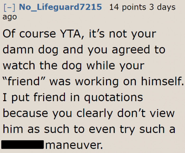 He Just Lost That 'Friend.'