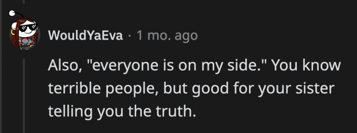 Why is he going around asking friends and family to pick sides anyway?