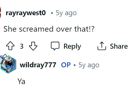 So weird, and we definitely don't get why she's so pressed about it. This comment basically embodies how we feel.