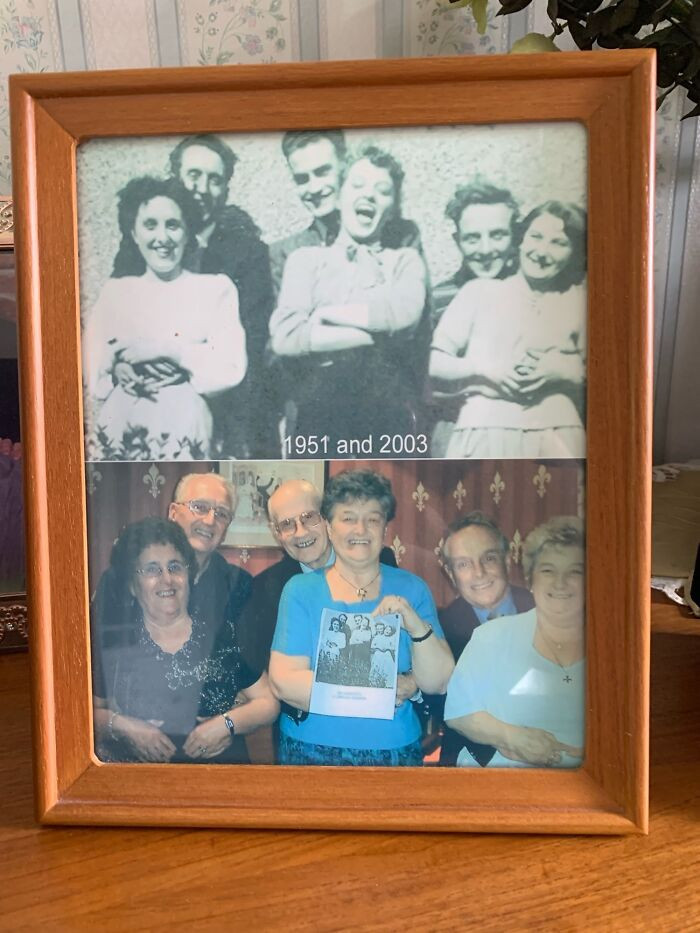28. My grandparents, at the heart of our family, in 1951 and 2003.